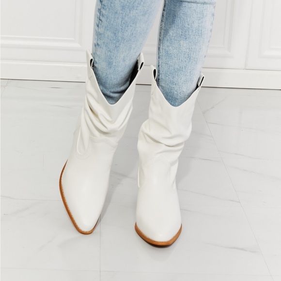 White & Tan Boho Southern Cowgirl Boots - Picture 5 of 5